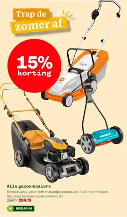 Welkoop Alle gazonmaaiers aanbieding
