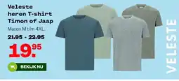 Welkoop Veleste heren T-shirt Timon of Jaap aanbieding