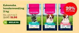Welkoop Eukanuba hondenvoeding 3 kg aanbieding