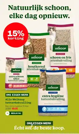 Welkoop Alle Welkoop kattenbakvulling aanbieding