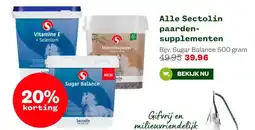 Welkoop Alle Sectolin paarden- supplementen aanbieding