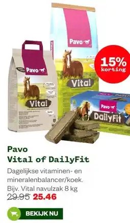 Welkoop Pavo Vital of DailyFit aanbieding