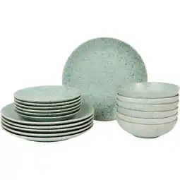 Action Serviesset Eclipse Speckle - groen aanbieding