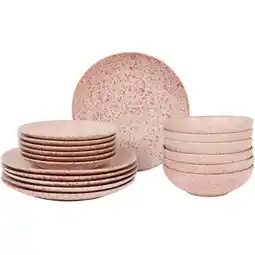Action Serviesset Eclipse Speckle - roze aanbieding