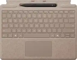 Coolblue Microsoft Surface Pro 13 Inch Type Cover met Slim Pen Duinzand Qwerty aanbieding