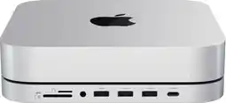 Coolblue Satechi Aluminum Mac Mini/Mac Studio Stand Hub Zilver met SSD slot aanbieding
