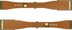 Coolblue WHOOP 5.0 LeatherLuxe Tapered Band Bruin/Goud S/M aanbieding
