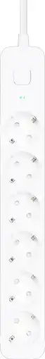 Coolblue BlueBuilt Stekkerdoos 6-voudig 3 meter Wit aanbieding