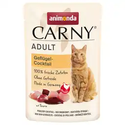 Zooplus animonda Carny Maaltijdzakjes 12 x 85 g Kattenvoer - Gevogelte-Cocktail aanbieding