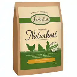 Zooplus 2x15 kg Lukullus koudgeperst natuurvoer kip & Volkoren rijst droogvoer voor honden aanbieding