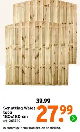 GAMMA Schutting Wales toog 180x180 cm aanbieding