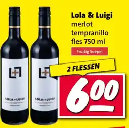 Nettorama Lola & Luigi merlot tempranillo aanbieding