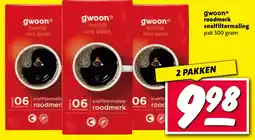Nettorama Gwoonº roodmerk snelfiltermaling aanbieding
