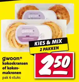 Nettorama Gwoon kokoskransen of kokosmakronen aanbieding