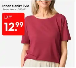 HEMA Linnen t-shirt Evie aanbieding