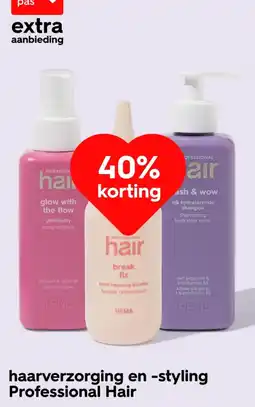 HEMA Haarverzorging en -styling Professional Hair aanbieding