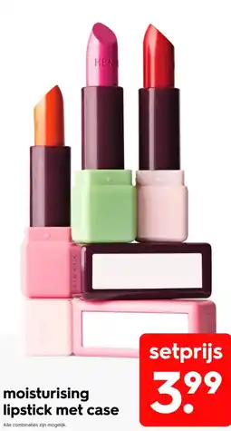HEMA Moisturising lipstick met case aanbieding