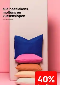 HEMA Alle hoeslakens, moltons en kussenslopen aanbieding