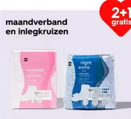 HEMA Maandverband en inlegkruizen aanbieding