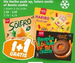 Poiesz Ola Haribo push up, Solero exotic of Remix cookie aanbieding