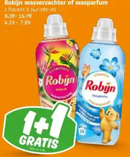 Poiesz Robijn wasverzachter of wasparfum aanbieding
