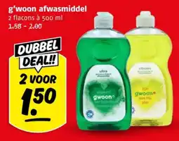 Poiesz g'woon afwasmiddel aanbieding