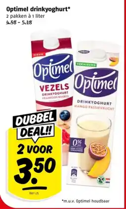 Poiesz Optimel drinkyoghurt aanbieding