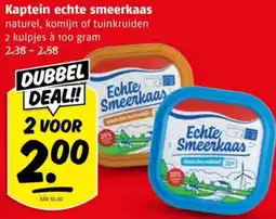 Poiesz Kaptein echte smeerkaas aanbieding