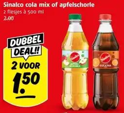 Poiesz Sinalco cola mix of apfelschorle aanbieding