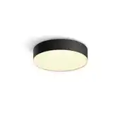 Bol.com Philips Hue Enrave plafondlamp - warm tot koelwit licht - zwart - 26cm - 1 dimmer switch aanbieding