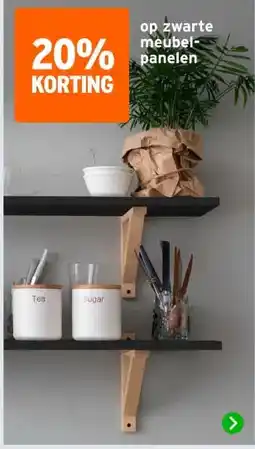 GAMMA op zwarte meubel- panelen aanbieding