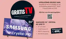 Woonsquare GRATIS TV, SAMSUNG 55" CRYSTAL aanbieding