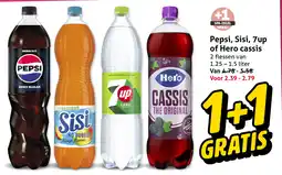 Hoogvliet Pepsi, Sisi, 7up of Hero cassis aanbieding