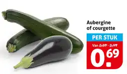 Hoogvliet Aubergine of courgette aanbieding
