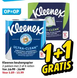 Hoogvliet Kleenex keukenpapier aanbieding
