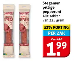Hoogvliet Stegeman pittige pepperoni aanbieding