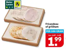 Hoogvliet Fricandeau of grillham aanbieding