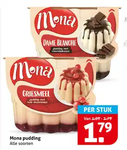Hoogvliet Mona pudding aanbieding