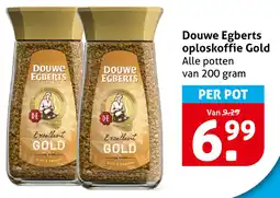 Hoogvliet Douwe Egberts oploskoffie Gold aanbieding