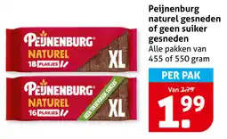 Hoogvliet Peijnenburg naturel gesneden of geen suiker gesneden aanbieding