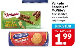 Hoogvliet Verkade Specials of McVitie's aanbieding