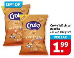 Hoogvliet Croky WK chips paprika aanbieding