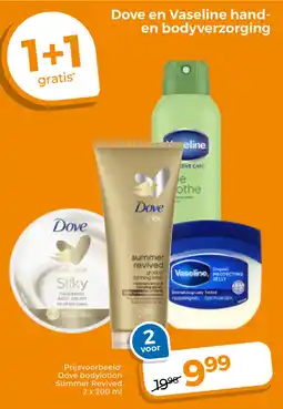Trekpleister Dove en Vaseline hand- en bodyverzorging aanbieding