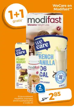 Trekpleister WeCare en Modifast aanbieding
