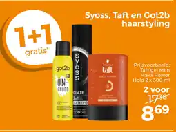 Trekpleister Syoss, Taft en Got2b haarstyling aanbieding