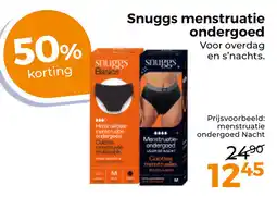 Trekpleister Snuggs menstruatie ondergoed aanbieding