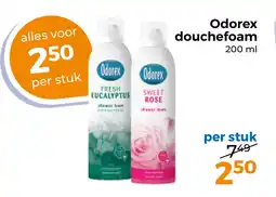 Trekpleister Odorex douchefoam aanbieding