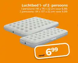 Trekpleister Luchtbed 1- of 2- persoons aanbieding