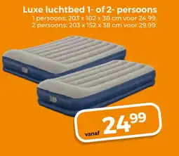 Trekpleister Luxe luchtbed 1- of 2- persoons aanbieding