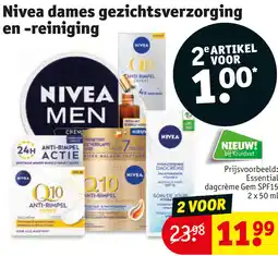 Kruidvat Nivea Dames Gezichtsverzorging en Reiniging aanbieding